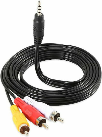 Cable 3.5mm male - Composite male 1m (3330)