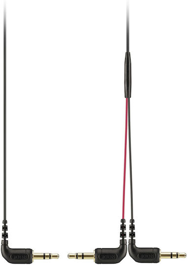 Rode 3.5mm Male To 3.5mm Male Black Audio Cable 0.27m With Gold Plated Terminals 400830084
