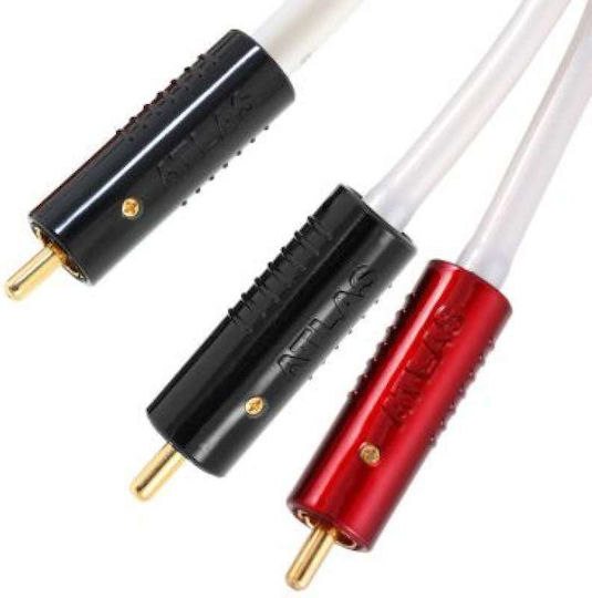 Atlas Cables Equator Achromatic Subwoofer 1:2 Kabel 2x RCA-Stecker - RCA-Stecker 2m