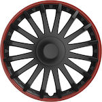 Car Hubcap Set 16" 1pc Black