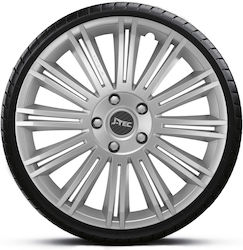 J-Tec Car Hubcaps 14 Inches 4 Pieces Silver JT-14543