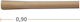 110 Wooden Handle Garden Pick 90cm