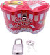 Kinder Spardose Metallisch Rot 9x5cm