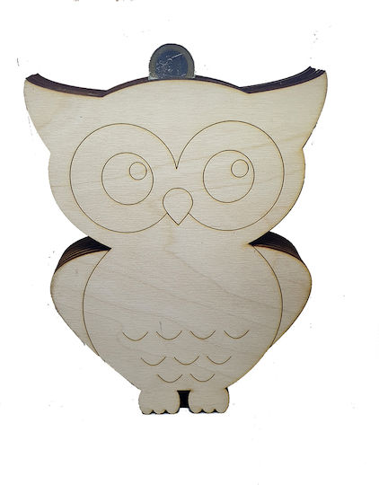 Woodseason Spardose Holz Beige 20x3x15cm