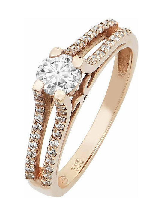 Savvidis Single Stone from Rose Gold