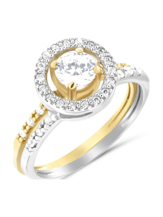 Goldjewels Single Stone Ring Made of 14K Gold