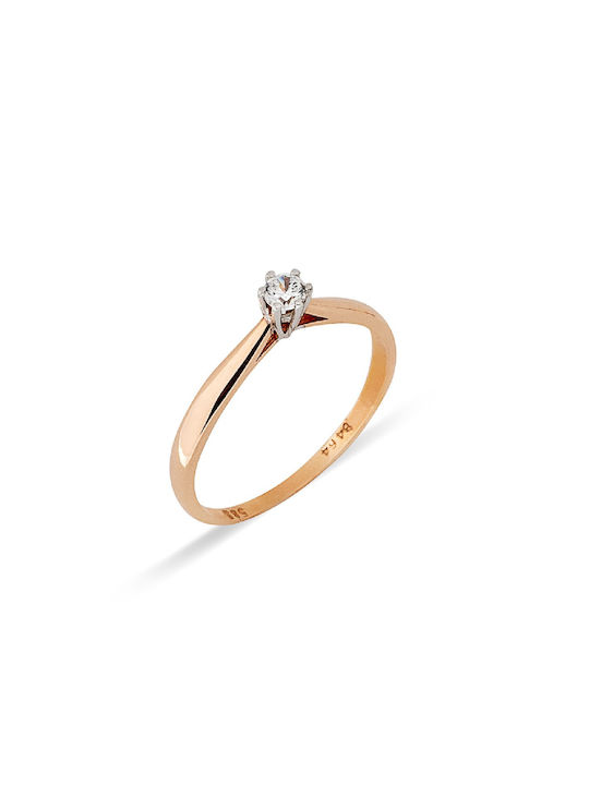 Single Stone from Rose Gold