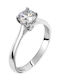 Single Stone from White Gold 14K