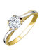 Single Stone from Gold 14K