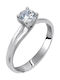 Single Stone from White Gold 14K