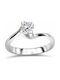 Single Stone from White Gold 14K