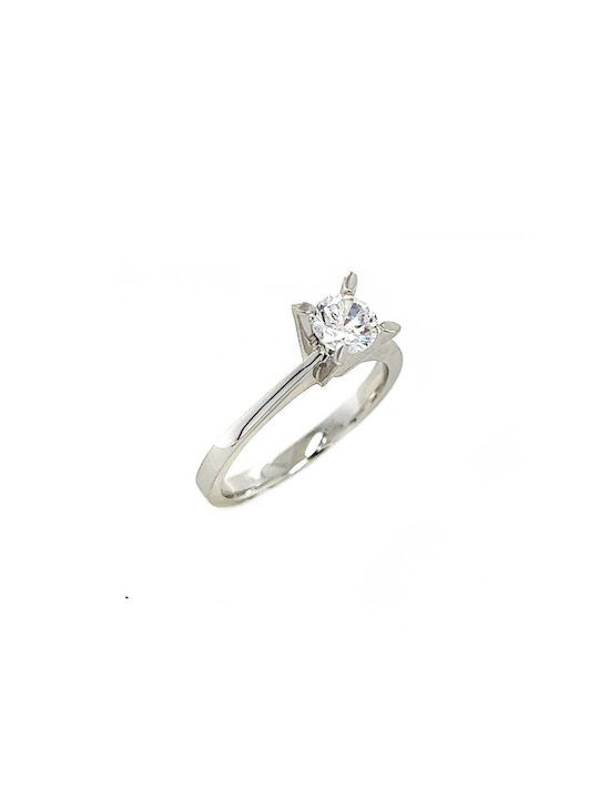 Single Stone from White Gold 14K