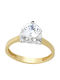 Goldjewels Single Stone from Gold 14K
