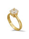 Single Stone from Gold 14K