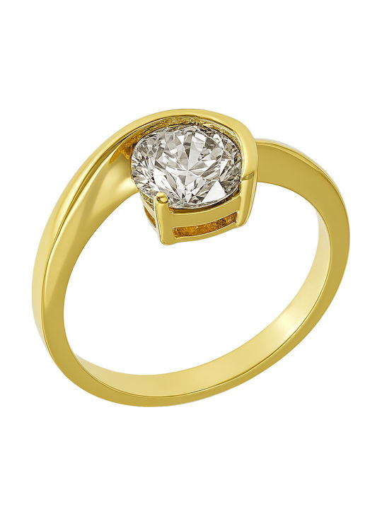 FenixJewelry Single Stone from Gold 14K with Diamond