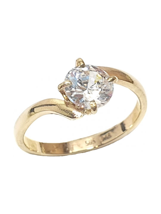 Single Stone from Gold 14K