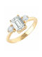 Single Stone from Gold 14K