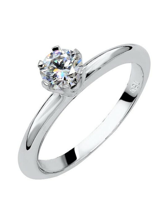 Single Stone from White Gold 18K