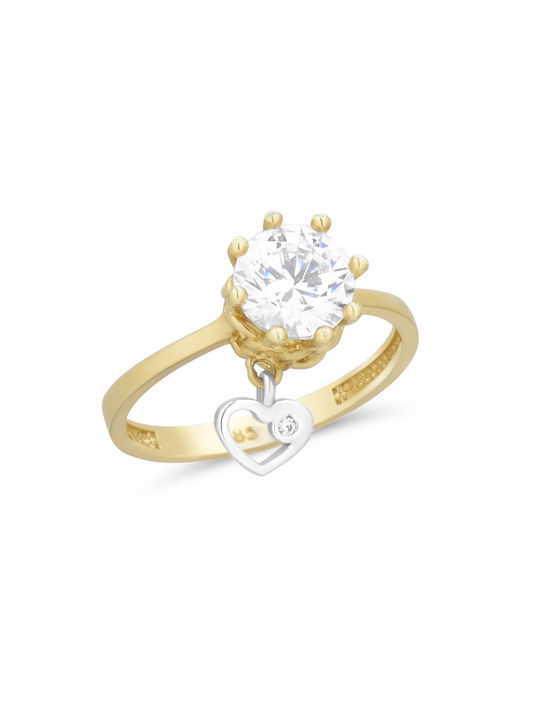 Single Stone from Gold 14K