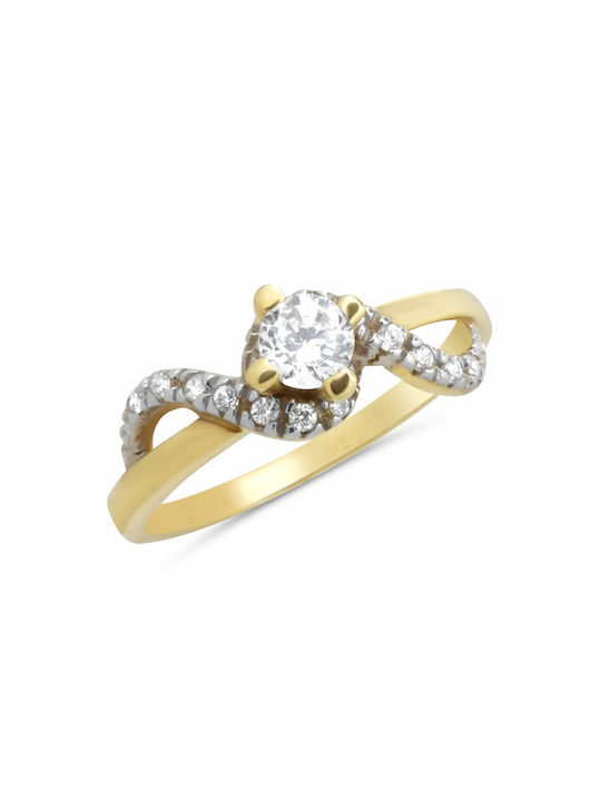 Single Stone from Gold 14K