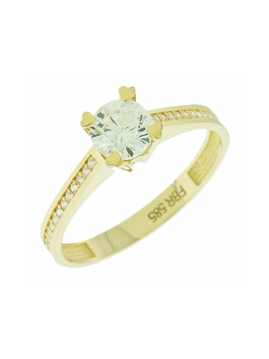 Single Stone from Gold 14K