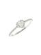 Single Stone from White Gold 14K