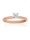 Single Stone from Rose Gold