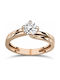 Single Stone from Rose Gold