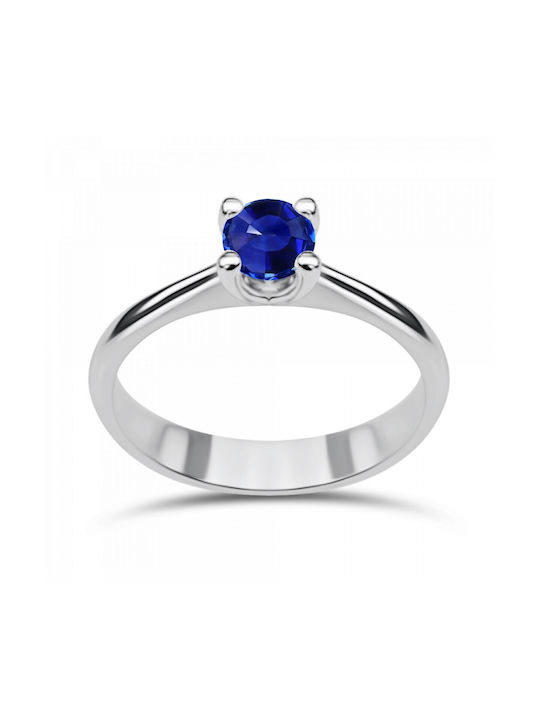 Chrilia Single Stone from White Gold 18K