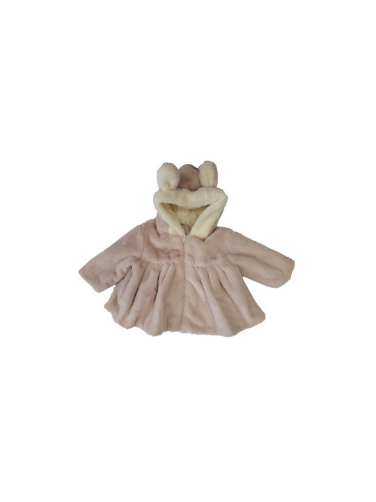 All Stars Girls Coat Pink Kids Fashion with Ηood