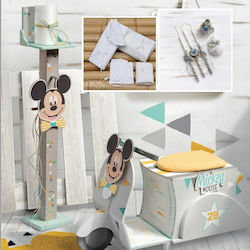 Mickey Mouse Bέσπα Baptism Set with Theme Mickey 3pcs