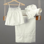 Christening Oilcloths Set Ecru 5pcs