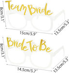 Party Glasses "Marriage" Theme Set of 10pcs 1WHITE