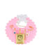 Tasoulis Jewellery Collection Child Safety Pin made of Gold Plated Silver with Cross and Icon of the Virgin Mary for Girl