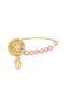 Verorama Child Safety Pin made of Gold Plated Silver for Girl