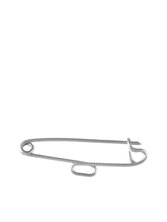 Child Safety Pin made of White Gold 9K