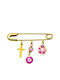Savvas Design Child Safety Pin made of Gold 14K