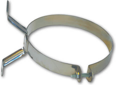 Βάση Στήριξης Καπνοδόχου Inox 230mm Ασημί