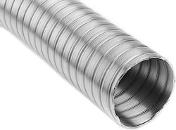 Chimney Chimney Tube Metallic 100mm Silver