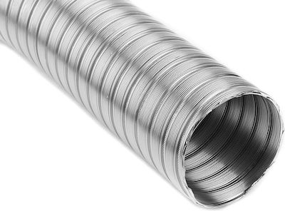 Chimney Chimney Tube Metallic 63mm Silver