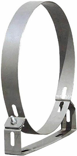 Inox Shell Στήριγμα Καπνοδόχου Inox 250mm Ασημί