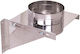 Spiroduct Stützpunkt Rauchrohr Inox 350mm Silber