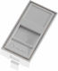 Nexans Network & Phone Front Plate Switch Gray 10188660
