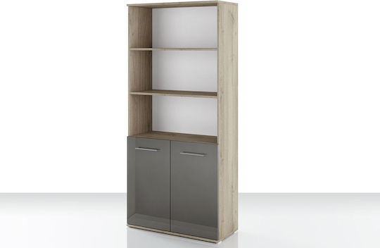 Dulap De Depozitare Pentru Birou Din Lemn Stejar 80x36x175.5cm