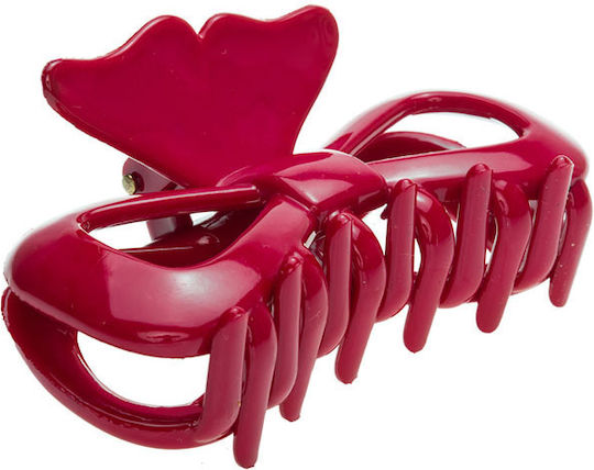 Beautifly Beautifly Hair Claw Clips with Fuchsia Bow