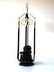 Fireplace Tool Set with Stand Holder Black