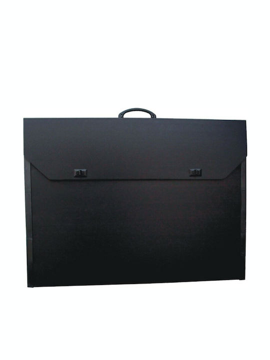 Plastic Drafting Bag with Buckle and Handle 73x5x59cm Black