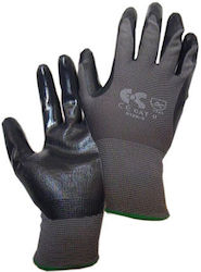 Nbr Nitrile Safety Gloves Black 8150-150