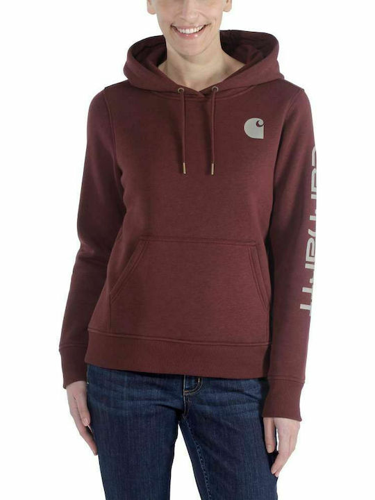 Carhartt Hanorac pentru Femei Cu glugă Burgundy