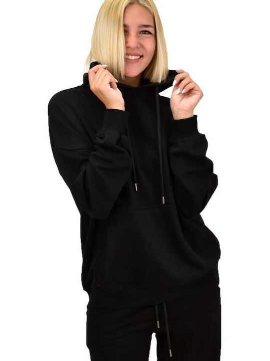 Potre Women's Hooded Sweatshirt Black